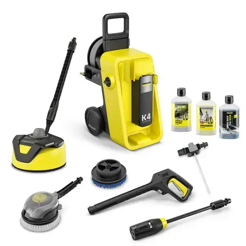 Aparat de spalat cu presiune Karcher K 4 Comfort Premium Car & Home, 130 Bar, 420 l/h, 1800 W (Galben/Negru)