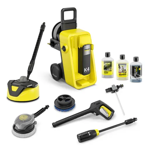 Aparat de spalat cu presiune Karcher K 4 Comfort Premium Car & Home, 130 Bar, 420 l/h, 1800 W (Galben/Negru)