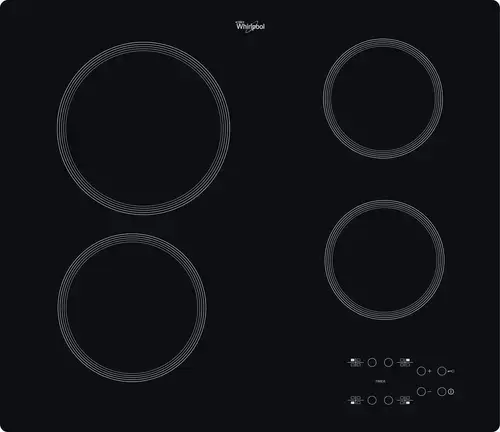 Plita incorporabila Whirlpool AKT 801 / NE, Electrica, Ceramica, 58 cm, Negru