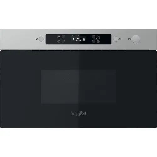 Cuptor cu microunde incorporabil Whirlpool MBNA900X, 22 l, 750 W, 4 trepte putere, Dezhetare, Reincalzire, Ecran LCD, Lumina interioara (Inox)