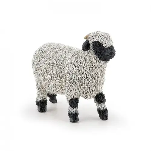Figurina Papo - Oaie Din Valais (Alb/Negru)