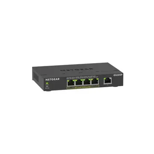 Switch Netgear GS305Pv3, 5 porturi (4 PoE+)