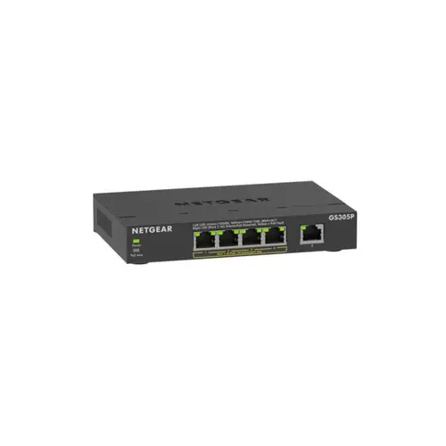 Switch Netgear GS305Pv3, 5 porturi (4 PoE+)