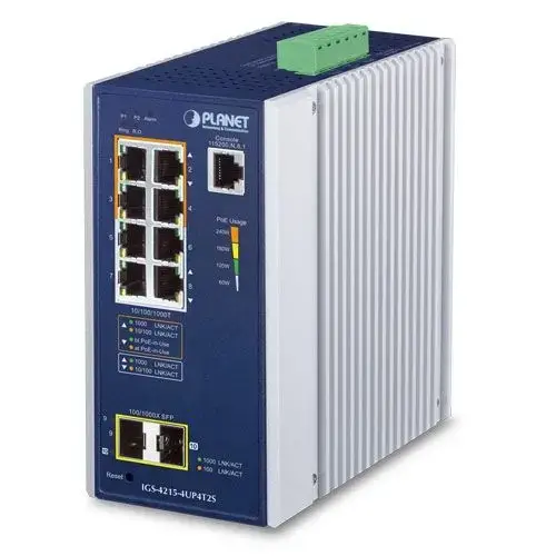 Switch Planet IGS-4215-4UP4T2S, 8 porturi, 10/100/1000 Mbps