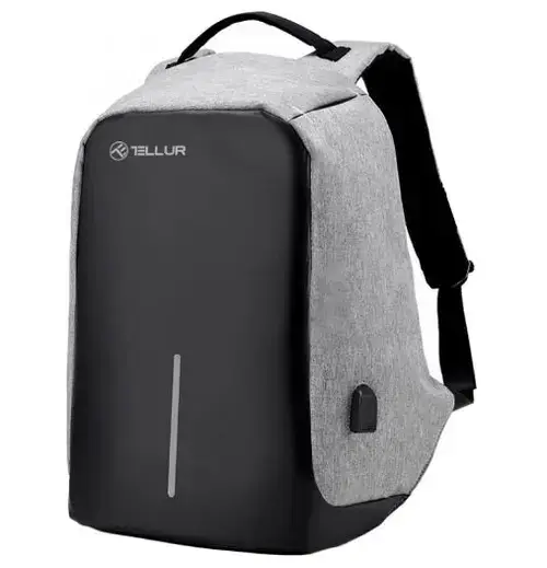 Rucsac Laptop antifurt Tellur TLL611261, port USB, 15.6inch (Gri)