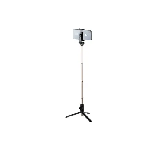 Selfie Stick Fixed Snap Lite, Trepied, Suport pentru telefon, Bluetooth, Telecomanda detasabila, Telescopic, (Argintiu/Negru)