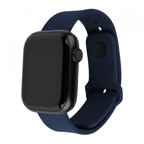Curea Fixed Silicone Sporty pentru Apple Watch 42mm / 41mm / 40mm / 38mm Series, Albastru