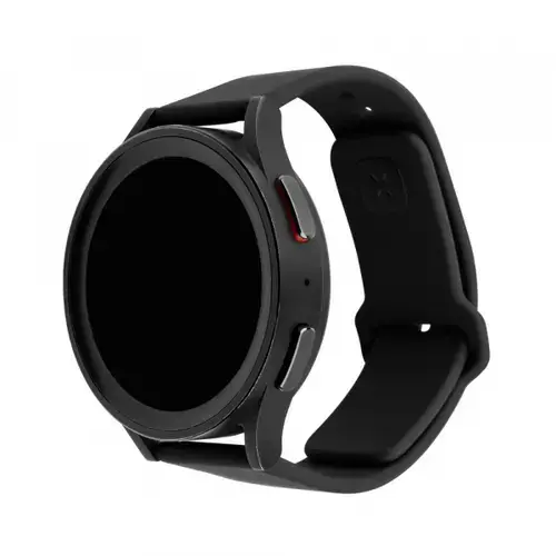 Curea Fixed Silicone Sporty pentru Samsung Galaxy Watch / Huawei Watch Series, 20mm, Negru