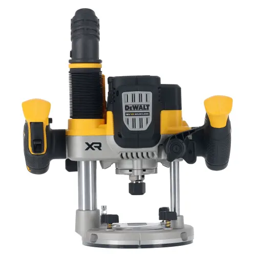 Masina de frezat verticala (router) pe acumulator DeWALT DCW620NT, 18V XR, motor fara perii, 1/2 inch, adancime frezare 70 mm, 23000 RPM, diametru maxim taiere 63 mm, sistem Constant Speed Control, cutie TSTAK, accesorii, fara incarcator/acumulator