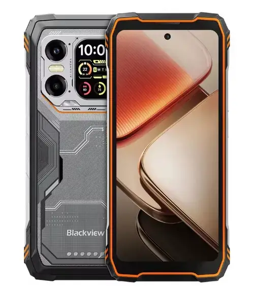 Telefon mobil Blackview Xplore 1, Ecran IPS 6.78inch, Procesor MediaTek Dimensity 7050 Octa-Core, 16GB RAM, 512GB Flash, Camera Duala 64 + 20 MP, Wi-Fi, Android, 5G, Dual SIM (Negru/Portocaliu)
