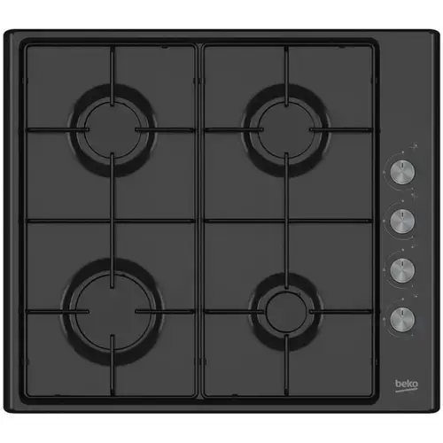 Plita incorporabila Beko HIBG64120SB, Gaz, 4 zone, 7900 W (Negru)
