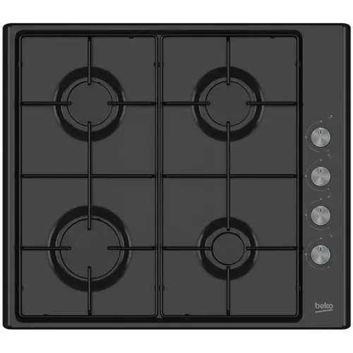 Plita incorporabila Beko HIBG64120SB, Gaz, 4 zone, 7900 W (Negru)