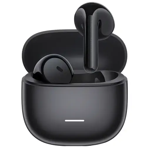 Casti True Wireless Semi In-Ear Xiaomi Redmi Buds 8 Active, Bluetooth, Microfon dual cu reducere zgomot AI, Google Fast Pair, IP54 (Negru)