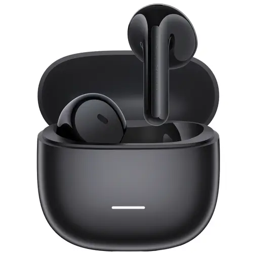 Casti True Wireless Semi In-Ear Xiaomi Redmi Buds 8 Active, Bluetooth, Microfon dual cu reducere zgomot AI, Google Fast Pair, IP54 (Negru)