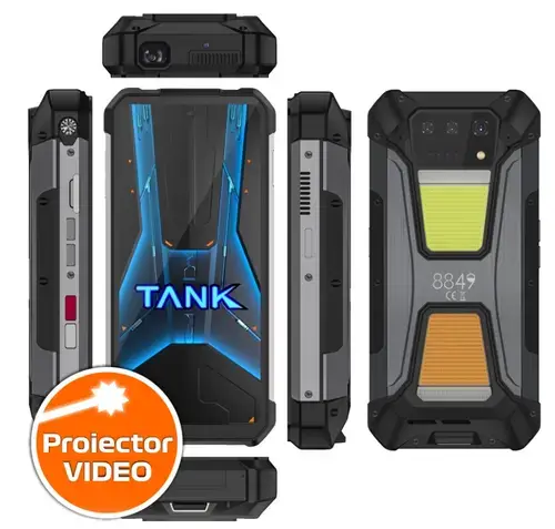 Telefon Mobil Unihertz 8849 Tank 2 Pro, Procesor MT6789 Octa-Core, Ecran IPS LCD touchscreen 6.81inch, 12GB RAM, 512GB Flash, Camera Tripla 100+64+8MP, Wi-Fi, 4G, Dual Sim, Android (Negru)
