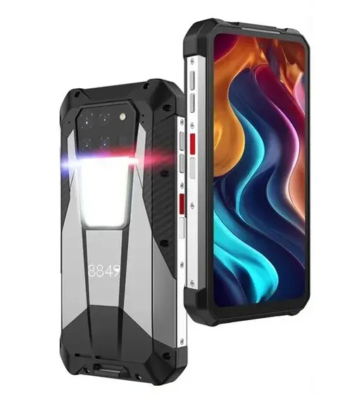 Telefon Mobil Unihertz 8849 Tank 3, Procesor MTK Dimensity 8200 Octa-Core, Ecran IPS LCD touchscreen 6.79inch, 16GB RAM, 512GB Flash, Camera Tripla 200+64+50MP, Wi-Fi, 5G, Dual Sim, Android (Negru/Argintiu)