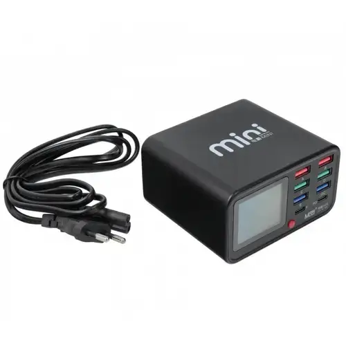Incarcator Statie MaAnt Dianba Mini, 75W, 2 x USB-C - 6 x USB-A (Negru)