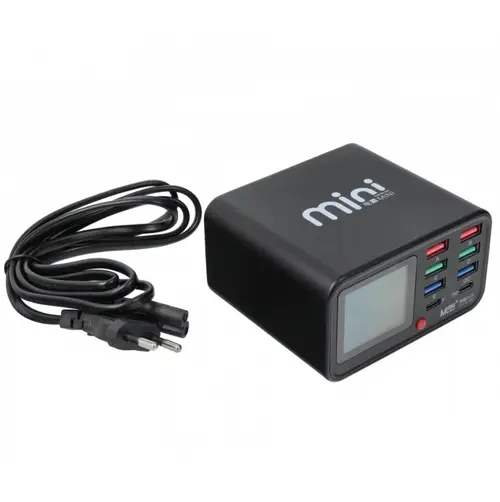 Incarcator Statie MaAnt Dianba Mini, 75W, 2 x USB-C - 6 x USB-A (Negru)