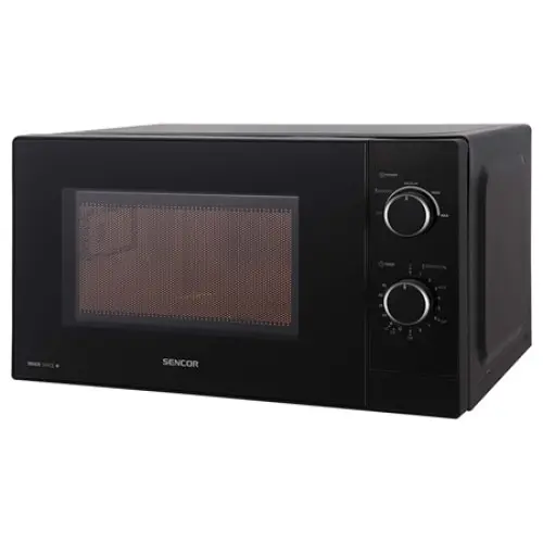 Cuptor cu microunde Sencor 700W, 20L, 5 niveluri de putere (Negru)
