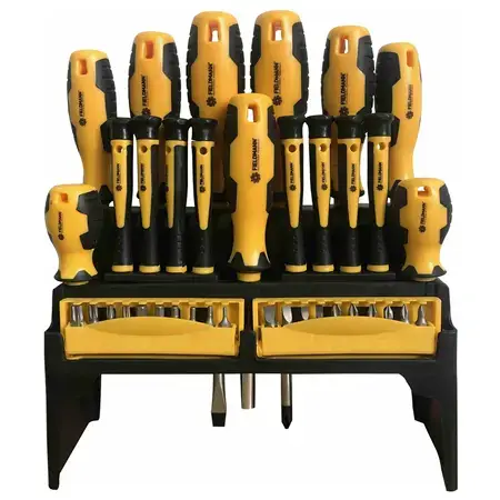 Set de șurubelnițe Fieldmann FDS 5006-37R, 37 Piese (Negru/Galben)