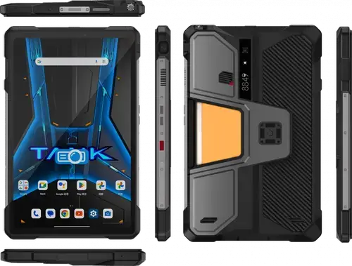 Tableta PC Unihertz 8849 Pad Tank, Proiector Video, Procesor MediaTek 6896 Dimensity 8200 5G, Ecran FHD+ 120 Hz 10.95inch, 16GB RAM, 512GB Flash, 50MP, 21000mAh, Dual SIM, Android 14 (Negru)