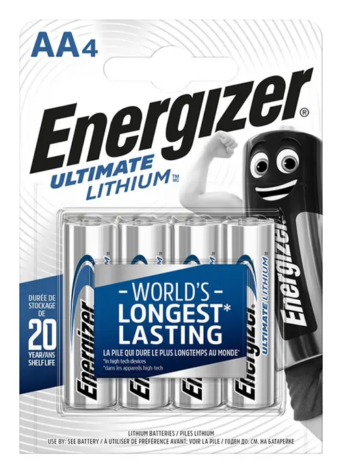 Baterii Energizer Ultimate Lithium, AA, L91, 1.5V, 4 buc/set