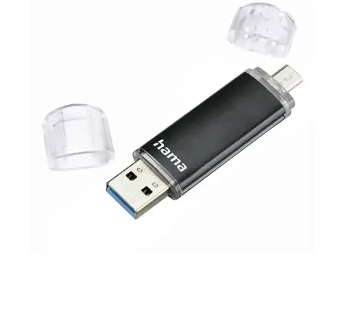Memorie USB Hama Laeta Twin, 32 GB (Negru)