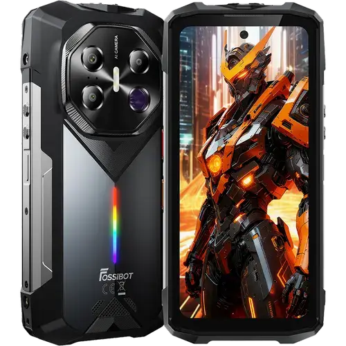 Telefon Mobil FOSSiBOT F113, Procesor MediaTek Dimensity 7050, Ecran IPS touchscreen 6.78inch, 12GB RAM, 256GB Flash, Camera Tripla 50 + 64 + 5 MP, Wi-Fi, 4G, Dual Sim, Android (Negru)