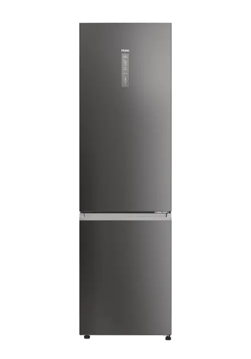 Combina frigorifica HAIER 2D 60 Series 3 PRO EHD3PWDNPD206, 406 l, Clasa D, No Frost, Iluminare LED, My Zone Pro, Inteligenta artificiala, Wi-Fi, H 205 cm (Negru/Inox)