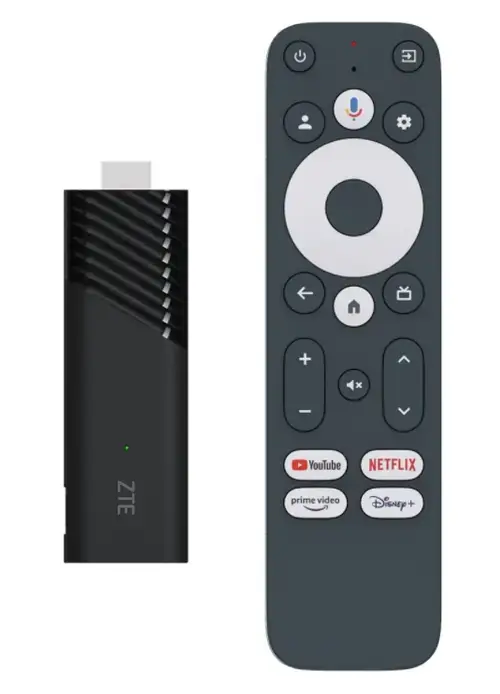 Mediaplayer ZTE Stick ZXV10 B866W11K, 4K Ultra HD, Google TV, Wi-Fi, HDMI, 32GB (Negru)