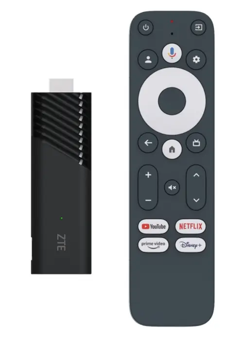 Mediaplayer ZTE Stick ZXV10 B866W11K, 4K Ultra HD, Google TV, Wi-Fi, HDMI, 32GB (Negru)