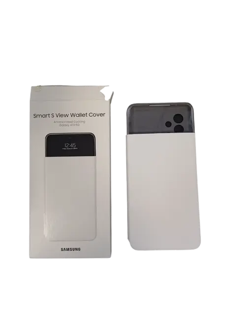 Husa Flip Cover Samsung S View Wallet EF-EA336PWEGEE, pentru Samsung Galaxy A33 5G (Alb)