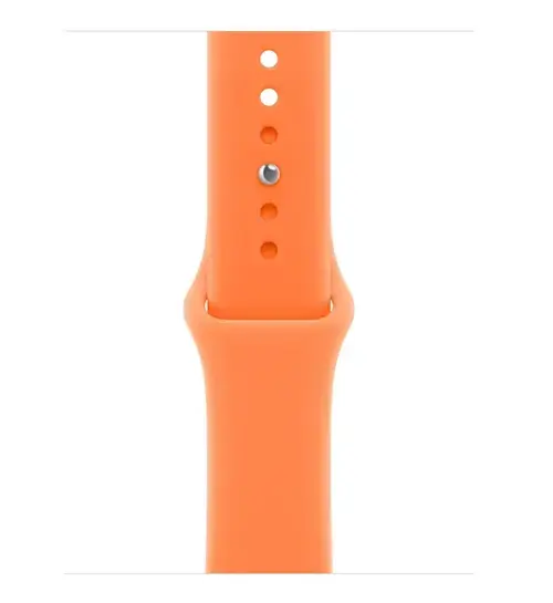 Curea Smartwatch Apple MHY64ZM/A pentru Watch 40mm, Sport Band, Sport Band, S/M (Portocaliu)