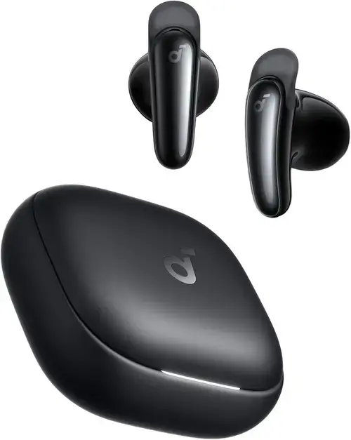 Casti True Wireless Anker Soundcore Liberty Buds, Semi in-Ear, ANC, Autonomie 30 de ore, Bluetooth 6.1 (Negru)