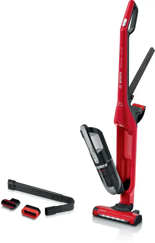 Aspirator vertical Bosch Flexxo Gen2  ProAnimal BBH3ZOO28, 25 AW, Recipient 0.4 l, Autonomie 55 minute (Rosu)