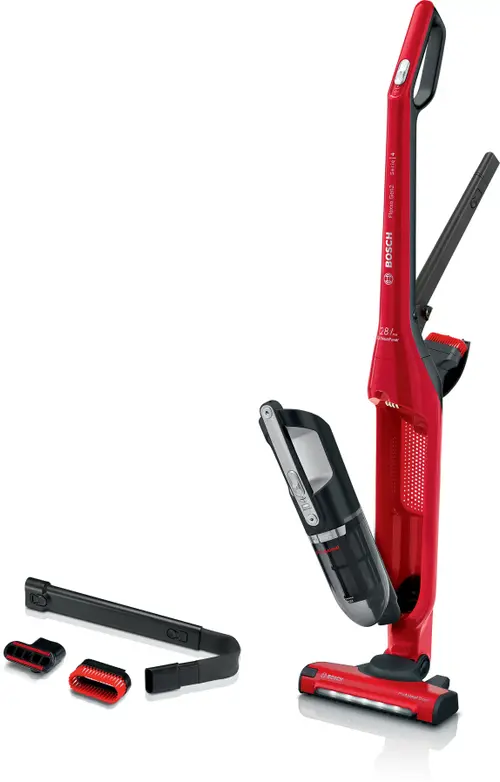 Aspirator vertical Bosch Flexxo Gen2  ProAnimal BBH3ZOO28, 25 AW, Recipient 0.4 l, Autonomie 55 minute (Rosu)