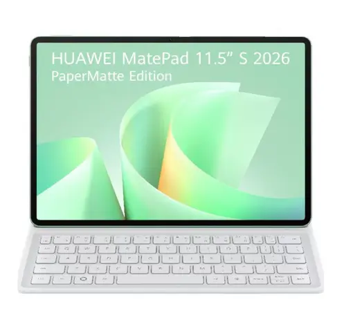 Tableta Huawei MatePad 11.5 S PaperMatte Edition 2026, Procesor HiSilicon Kirin T92C Hexa-Core, Ecran LCD 11.5inch, 12GB RAM, 256GB Flash, Wi-Fi, Bluetooth, 13MP, Harmony OS Smart Magnetic Keyboard (Verde)