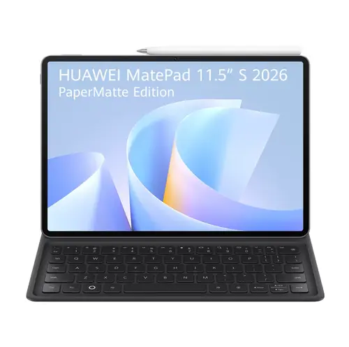 Tableta Huawei MatePad 11.5 S PaperMatte Edition 2026, Procesor HiSilicon Kirin T92C Hexa-Core, Ecran LCD 11.5inch, 12GB RAM, 256GB Flash, Wi-Fi, Bluetooth, 13MP, Harmony OS Smart Magnetic Keyboard (Gri)