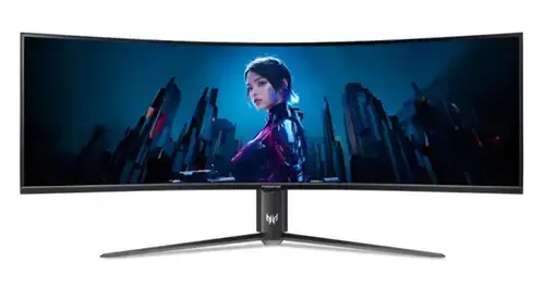 Monitor Gaming VA LED Acer Predator 57inch Z57bmiiphuzx, DUAL UHD (7680 x 2160), HDMI, Ecran curbat, Boxe, 120 Hz, 1 ms (Negru)