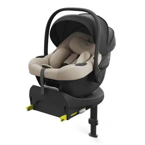 Scoica auto Kinderkraft I-Lite cu baza Endura Safe Fx, R129, 0 - 13kg, Negru/Bej