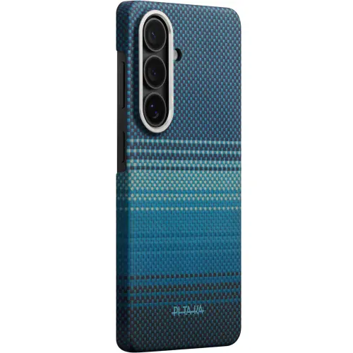 Carcasa Pitaka Edge pentru Samsung Galaxy S26 Plus, Aramid, subtire (Albastru)