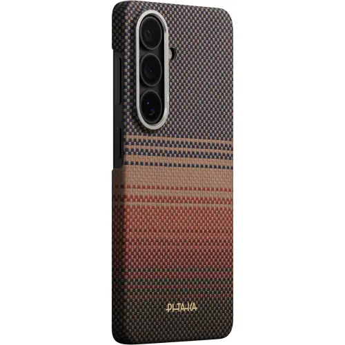 Carcasa Pitaka Edge cu MagSafe, Aramid, ultra-subtire, Sunset, pentru Samsung Galaxy S26 Plus (Portocaliu)