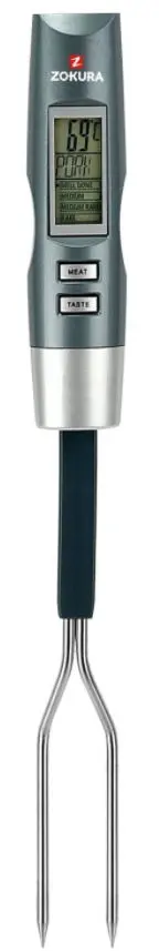Termometru digital pentru carne Zokura Z1201, - 50 / 300°C, grade Celsius °C si Fahrenheit °F (Inox)