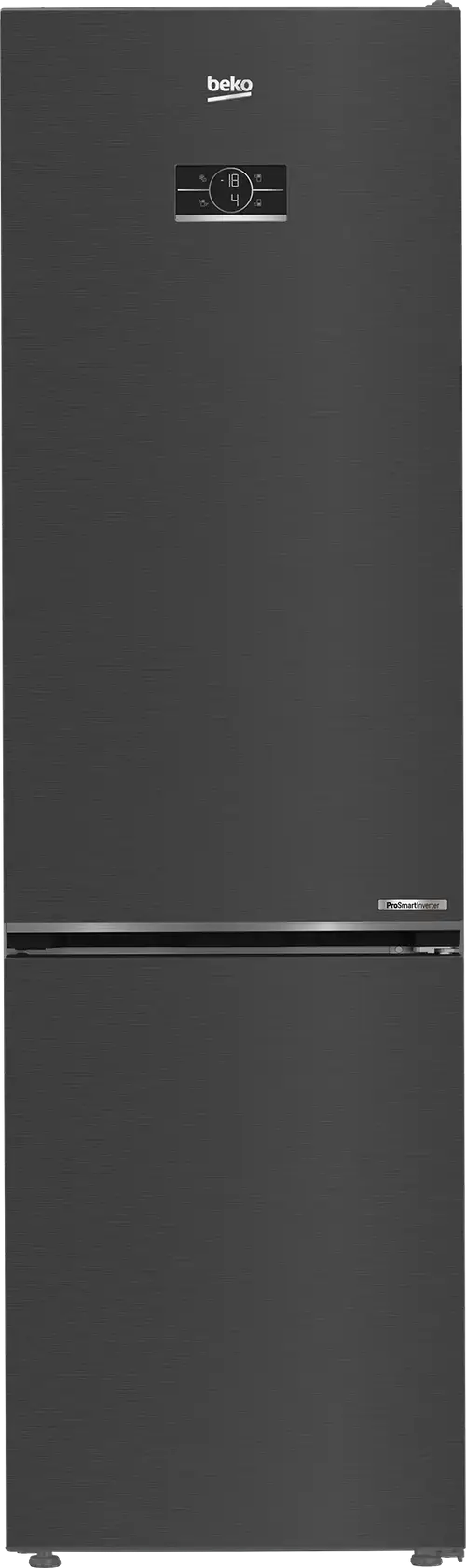 Combina frigorifica BEKO B5RCNA405ZXBR, 355 l, No Frost, EverFresh, MaxStore, Clasa D, H 203.5 cm (Negru/Inox)