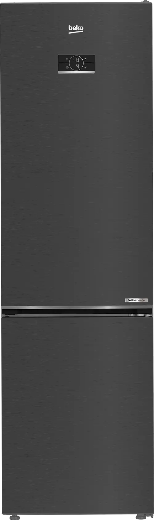 Combina frigorifica BEKO B5RCNA405ZXBR, 355 l, No Frost, EverFresh, MaxStore, Clasa D, H 203.5 cm (Negru/Inox)