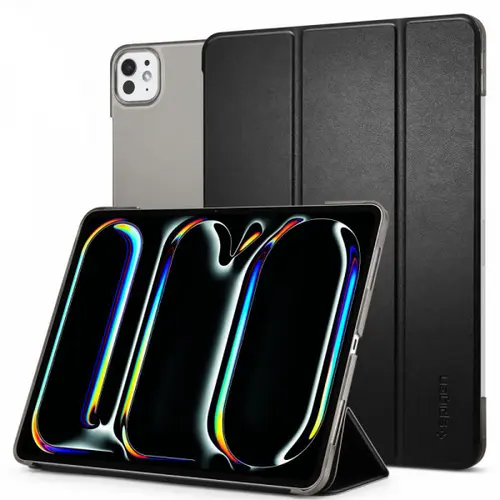Husa pentru Apple iPad Pro 11 (2024), Spigen, Smart Fold, Neagra