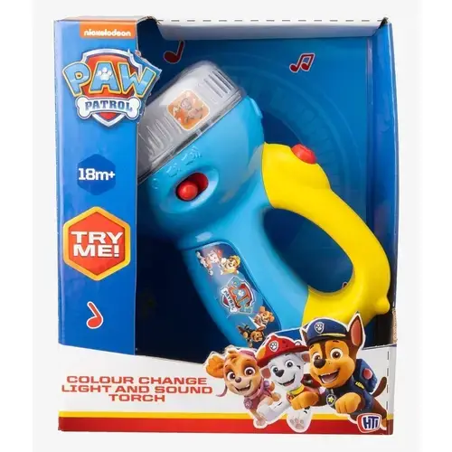 Lanterna cu sunete Paw Patrol, 1 an+, Galben/Albastru