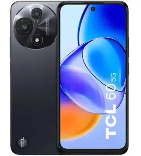 Telefon Mobil TCL 60, Procesor Mediatek Dimensity 6300 Octa-Core, IPS LCD Capacitive Touchscreen 6.7inch, 6GB RAM, 256GB Flash, Camera Duala 50+5 MP, Wi-Fi, 5G, Dual Sim, Android (Negru)