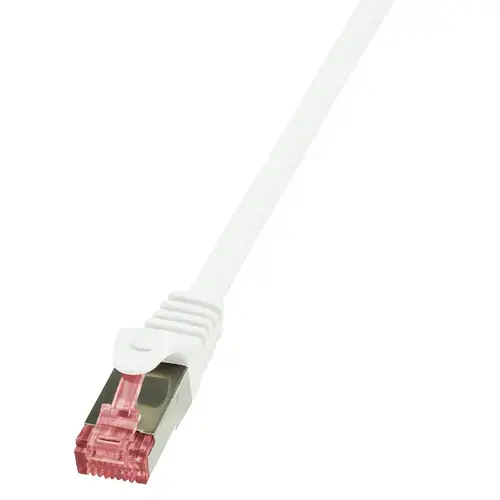 Cablu S/FTP LOGILINK Cat6, LSZH, cupru, 15 m, alb, AWG27, dublu ecranat CQ2101S