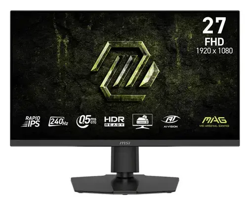 Monitor Gaming Rapid IPS LED MSI 27inch MAG 272PF X24, Full HD (1920 x 1080), HDMI, DisplayPort, Boxe, Pivot, 240 Hz, 0.5 ms (Negru)